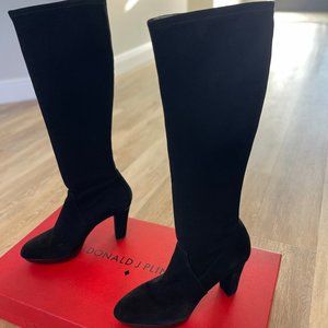 Donald J. Pliner Enisa Knee High Platform Heeled Sock Boot